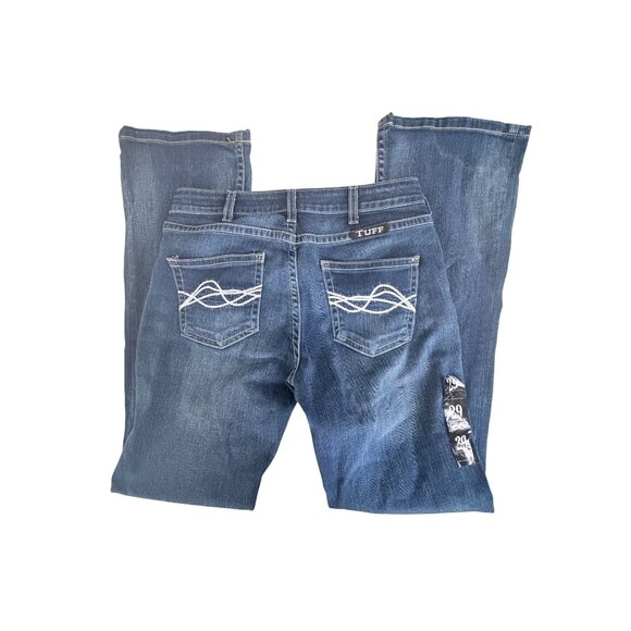 Cowgirl Tuff Co. Don't Fence Me In Bootcut Jeans Womens Size 29L Blue Denim Wes - Picture 5 of 13